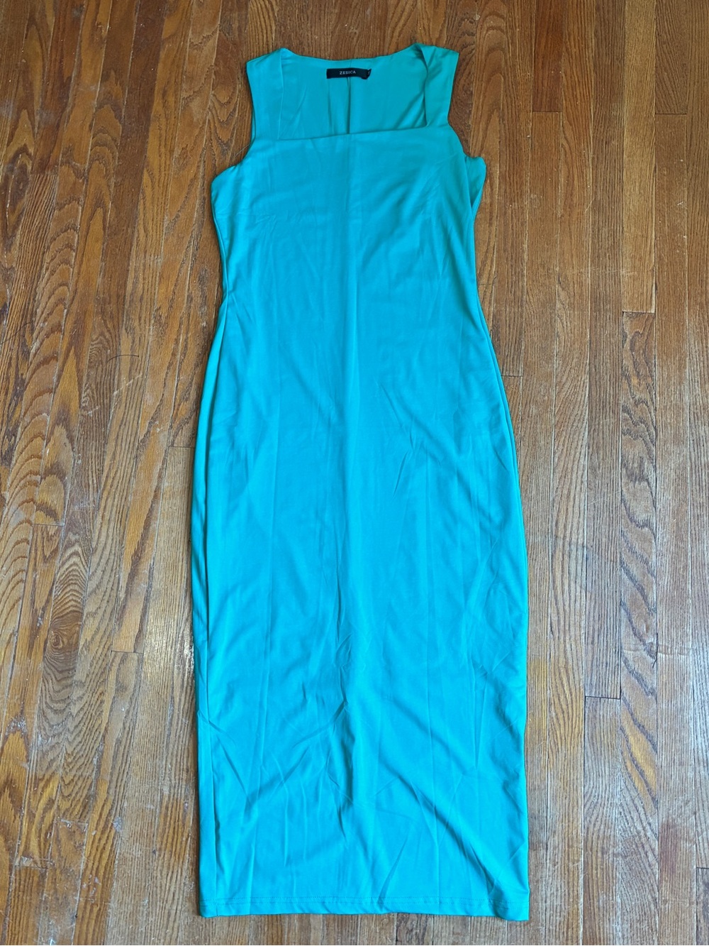 Women’s Sleeveless Turquoise Body-con Dress